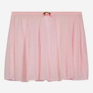 SMALL GIRLS BASIC BALLET SKIRT- ballet light pink skirt with rose detail